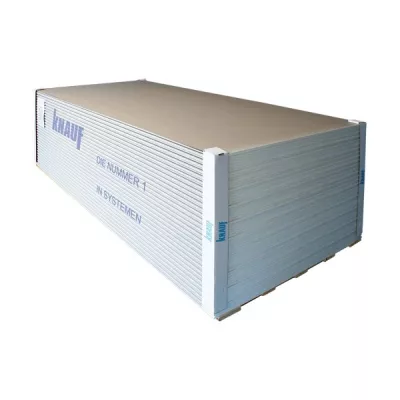 Placa gips carton KNAUF A 13 GKB, grosime 12.5 mm, 2600 X 1200 mm