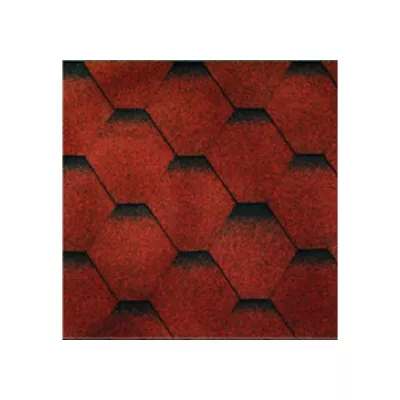 Sindrila bituminoasa Izopol, Hexagon, rosie, 3mp/pac