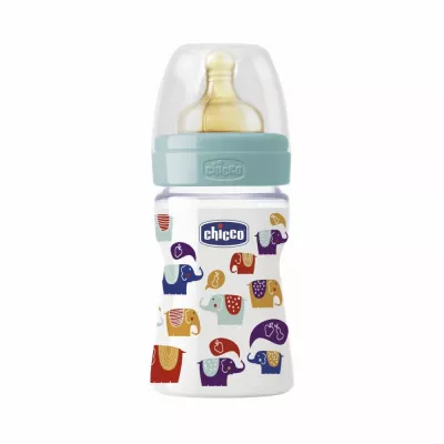 Biberon Chicco Well Being PP, ironic, 150ml,T.c., flux normal, 0+, 0%BPA