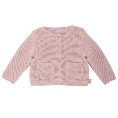 Cardigan copii Chicco, tricotat, roz, 98