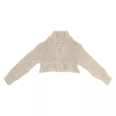 Cardigan tricotat Chicco, bej, amestec lana, 116