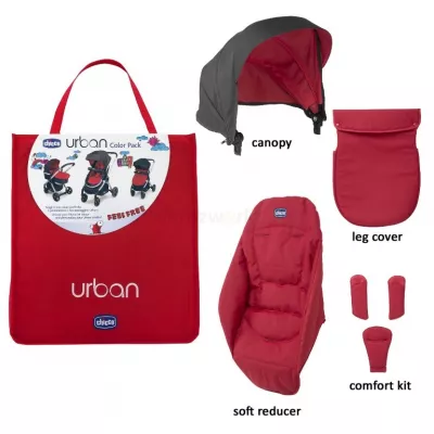Color Pack Carucior Chicco Urban Special Edition, Red