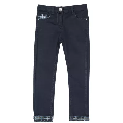 Pantaloni lungi jeans copii Chicco, albastru inchis, 122
