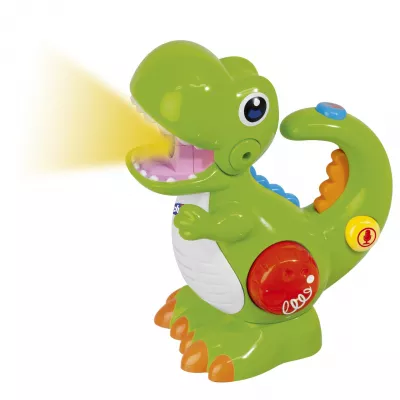 Jucarie Chicco dinozaurul T-Rec, cu inregistrare vocala si lanterna, 2 -5 ani
