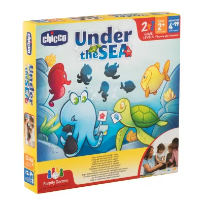 Jucarie Chicco joc de memorie tactila si vizuala Under the sea, 2ani+
