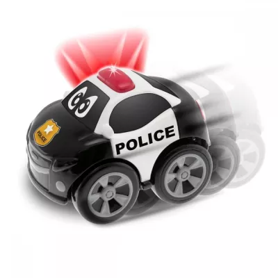 Jucarie Chicco masinuta electronica de politie Turbo Team, 2ani+