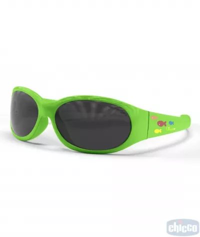 Ochelari de soare copii Chicco, Fluo Green, unisex, 0luni+