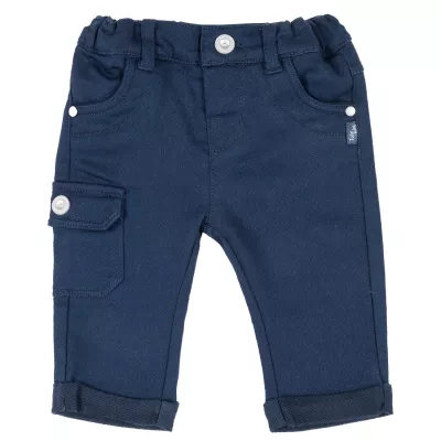 Pantalon copii Chicco, albastru inchis, 68