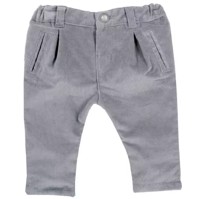 Pantalon copii Chicco, gri inchis, 86
