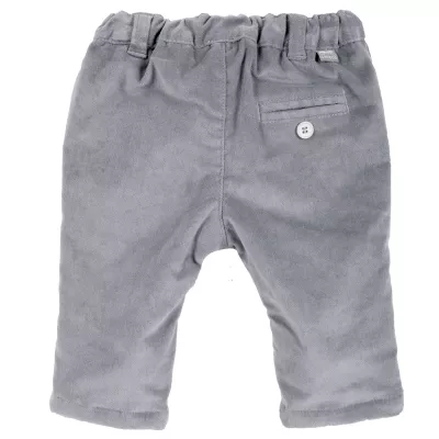 Pantalon copii Chicco, gri inchis, 80