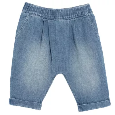 Pantalon lung pentru copii, Chicco, fete, albastru, 74