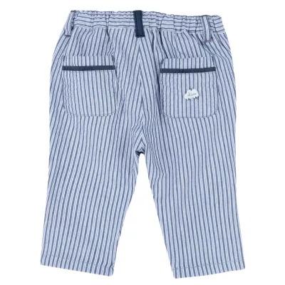 Pantaloni copii Chicco, alb cu albastru, 08431, 86