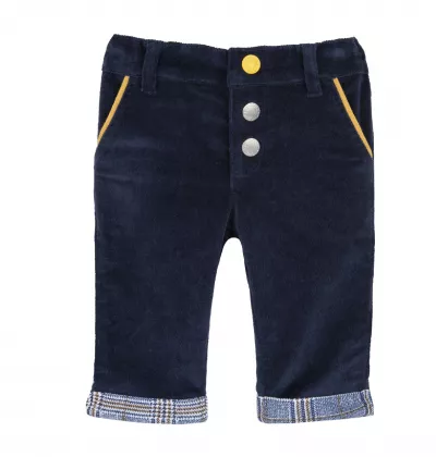Pantaloni copii Chicco, albastru inchis, 08669-63MFCO, 56