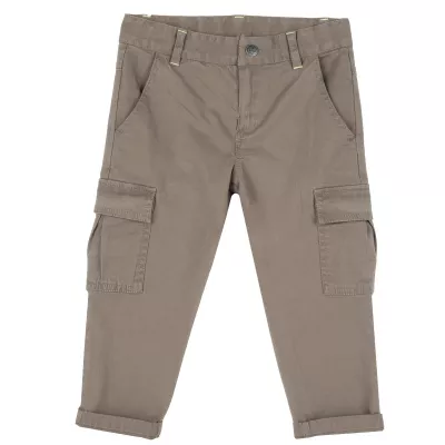 Pantaloni copii Chicco, bej cu alb, 08608-62MC, 110