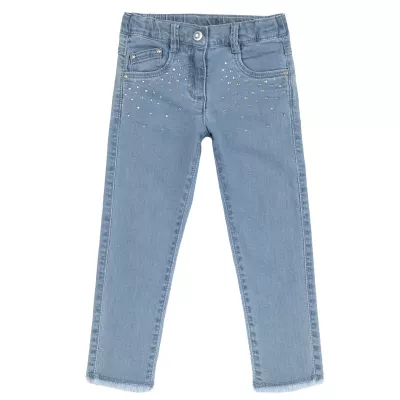 Pantaloni copii Chicco din denim stretch, Bleu 2, 08984-66MC, 104