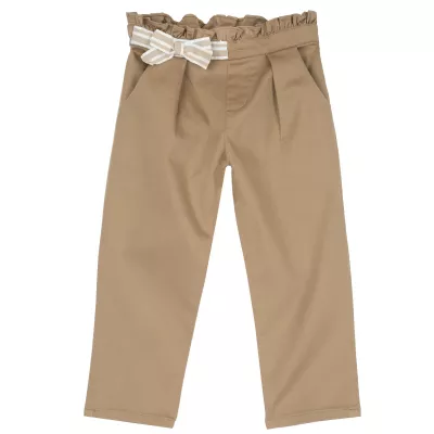 Pantaloni copii Chicco din satin, maro, 08995-66MC, 122