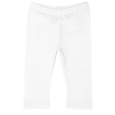 Pantaloni copii Chicco, trei sferturi, alb, 92