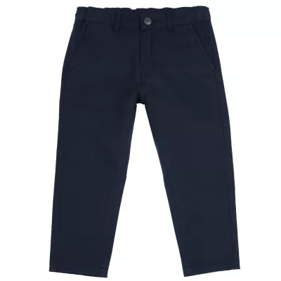 Pantaloni copii Chicco Twill, albastru inchis, 08779-64MC, 128