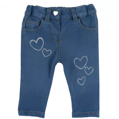 Pantaloni lungi copii Chicco, albastru, 08408, 80