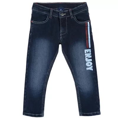 Pantaloni lungi copii Chicco, 08579-61MC, albastru inchis, 128