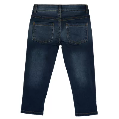 Pantaloni lungi copii Chicco denim, albastru inchis, 08916-65MC, 110