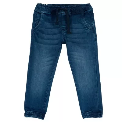 Pantaloni lungi copii Chicco denim, albastru inchis, 08884-65MC, 92