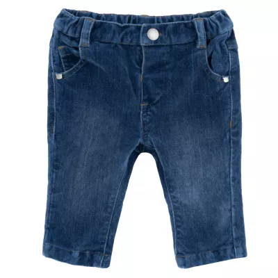 Pantaloni lungi copii Chicco din catifea, Albastru, 08963-65MFCO, 56