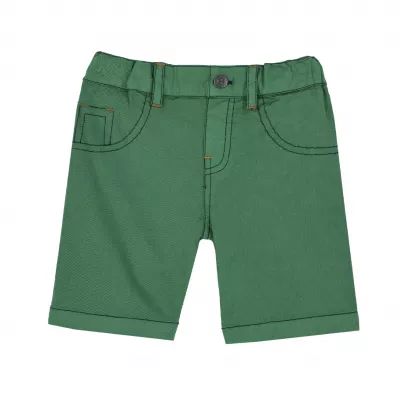 Pantaloni scurti copii Chicco Twill, verde, 00568-64MC, 110