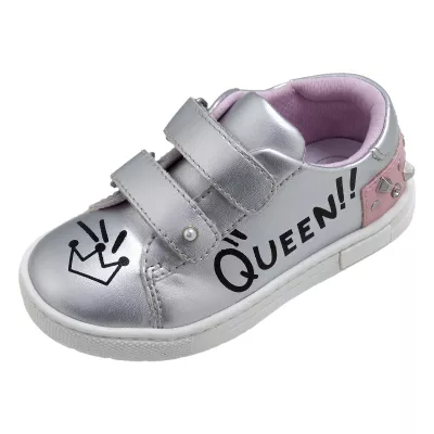 Pantofi copii Chicco Cloris, argintiu cu model, 65488, 32