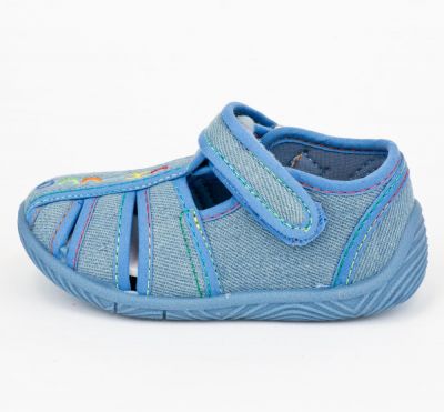 Pantofi de casa Chicco Tullio, albastru denim, 29