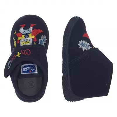 Pantofi de casa pentru copii Chicco Tetris, bleumarin, 70054-65P, 22