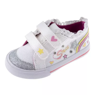 Pantofi sport copii Chicco Coralie material textil, alb, 67110-62P, 28