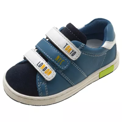 Pantofi sport copii Chicco Crono, bleumarin cu model, 24