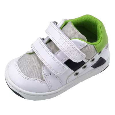 Pantofi sport copii Chicco Giuliano, alb cu model, 65653, 18