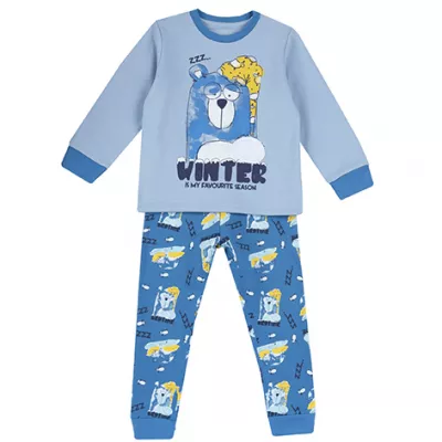 Pijama copii Chicco, 31368-61MC, Albastru, 122