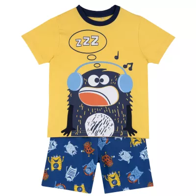 Pijama copii Chicco, albastru cu galben, 35394, 122