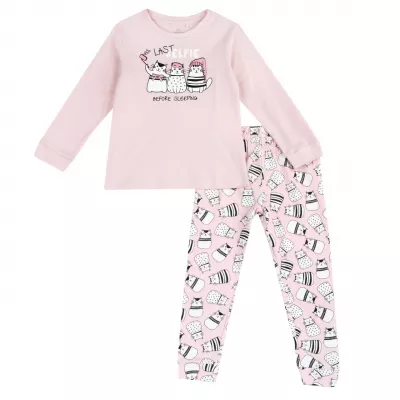 Pijama copii Chicco, roz, 31448-65MC, 116