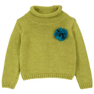 Pulover copii Chicco, verde, 92