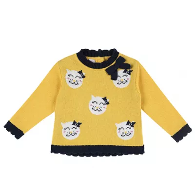 Pulover copii tricotat Chicco, 69508-61MFCO, Galben, 80
