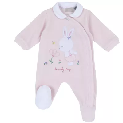 Salopeta bebe Chicco din velur, roz, 02459-64MFCI, 68