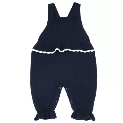 Salopeta fetite Chicco cu bretele, Albastru inchis, 57180-65MFCO, 74