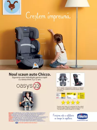 Scaun auto Chicco Oasys 2-3 Fix Plus