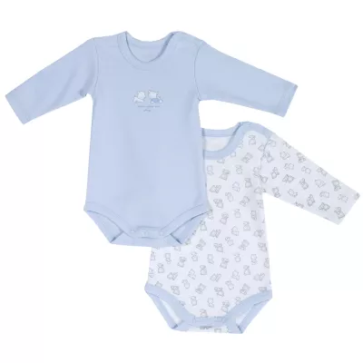 Set doua body copii Chicco, albastru cu roz, 50