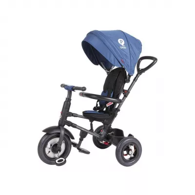 Tricicleta copii multifunctionala QPlay Rito Air, albastru, 12luni-3ani