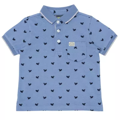 Tricou pentru copii Chicco, polo cu maneca scurta, albastru, 116