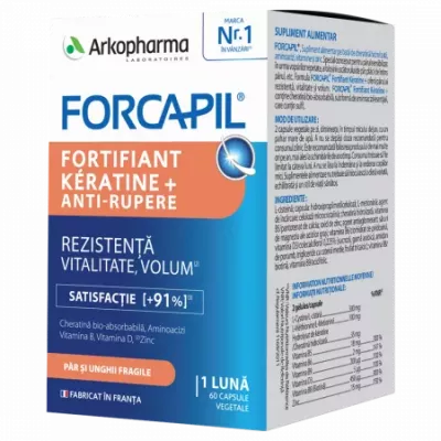 Forcapil fortifiant keratine + * 60 capsule