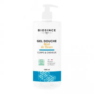 Biosince gel de duș organic nutritiv pentru corp și păr cu miere florală * 1000 ml