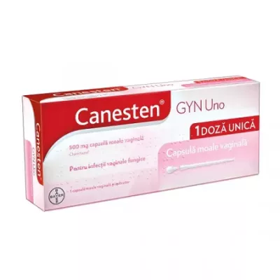 Canesten Gyn Uno 500 mg * 1  capsulă moale vaginală+aplicator