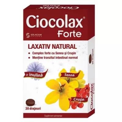Ciocolax laxativ natural * 12 comprimate masticabile