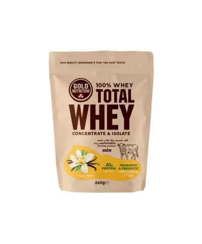 Goldnutrition Total Whey concentrat proteic din zer cu aromă de vanilie * 260 grame